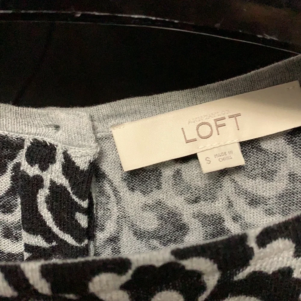 Loft lightweight reverse cardigan